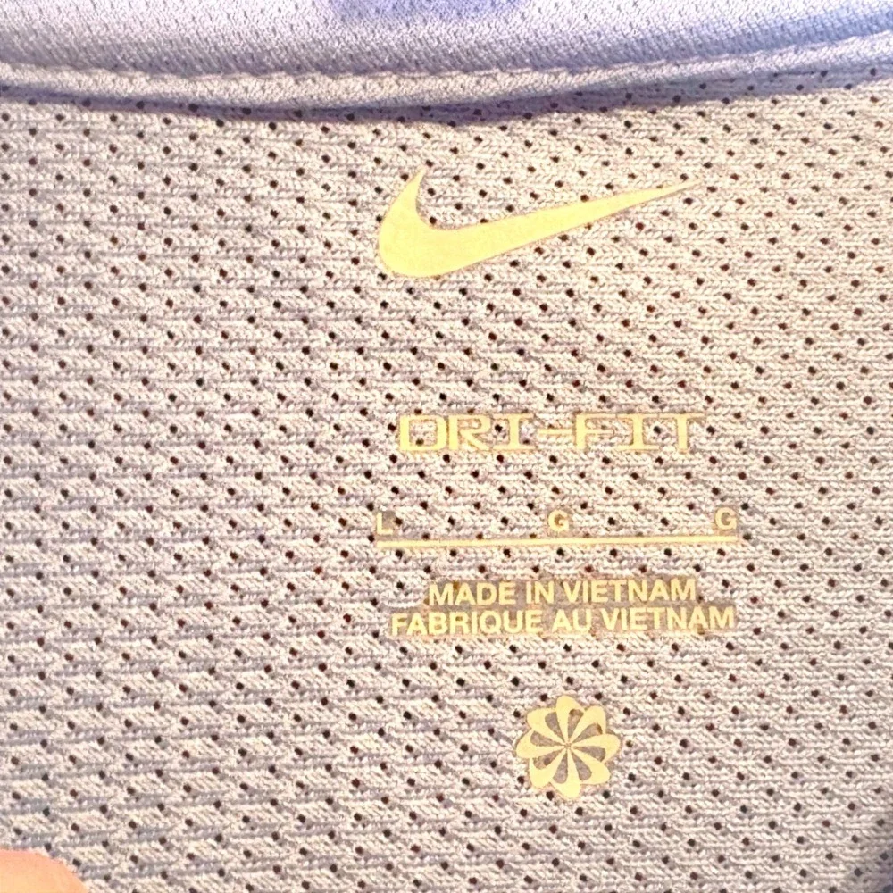 Nike Soccer Jersey Kids Large Blue Good Dri-FIT Short Sleeve Mesh Athletic Shirt